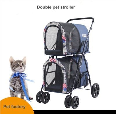Passeggino per cani doppio